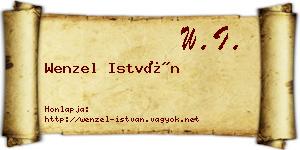Wenzel István névjegykártya